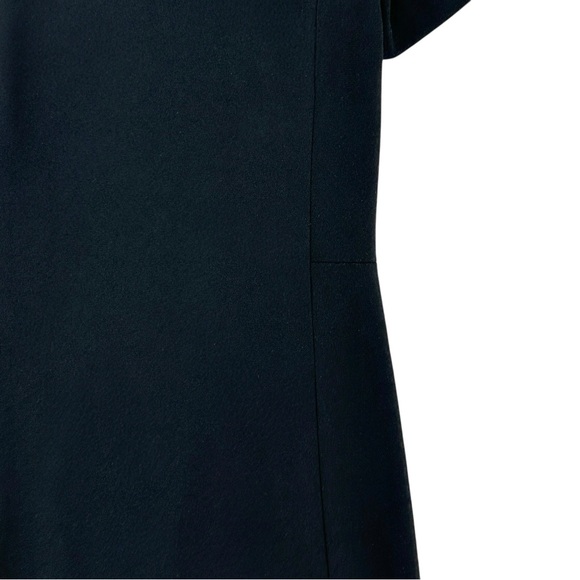 Babaton Patricio Black Loose Fit Japanese Crepe Short Sleeve T-Shirt Mini Dress - Picture 8 of 10